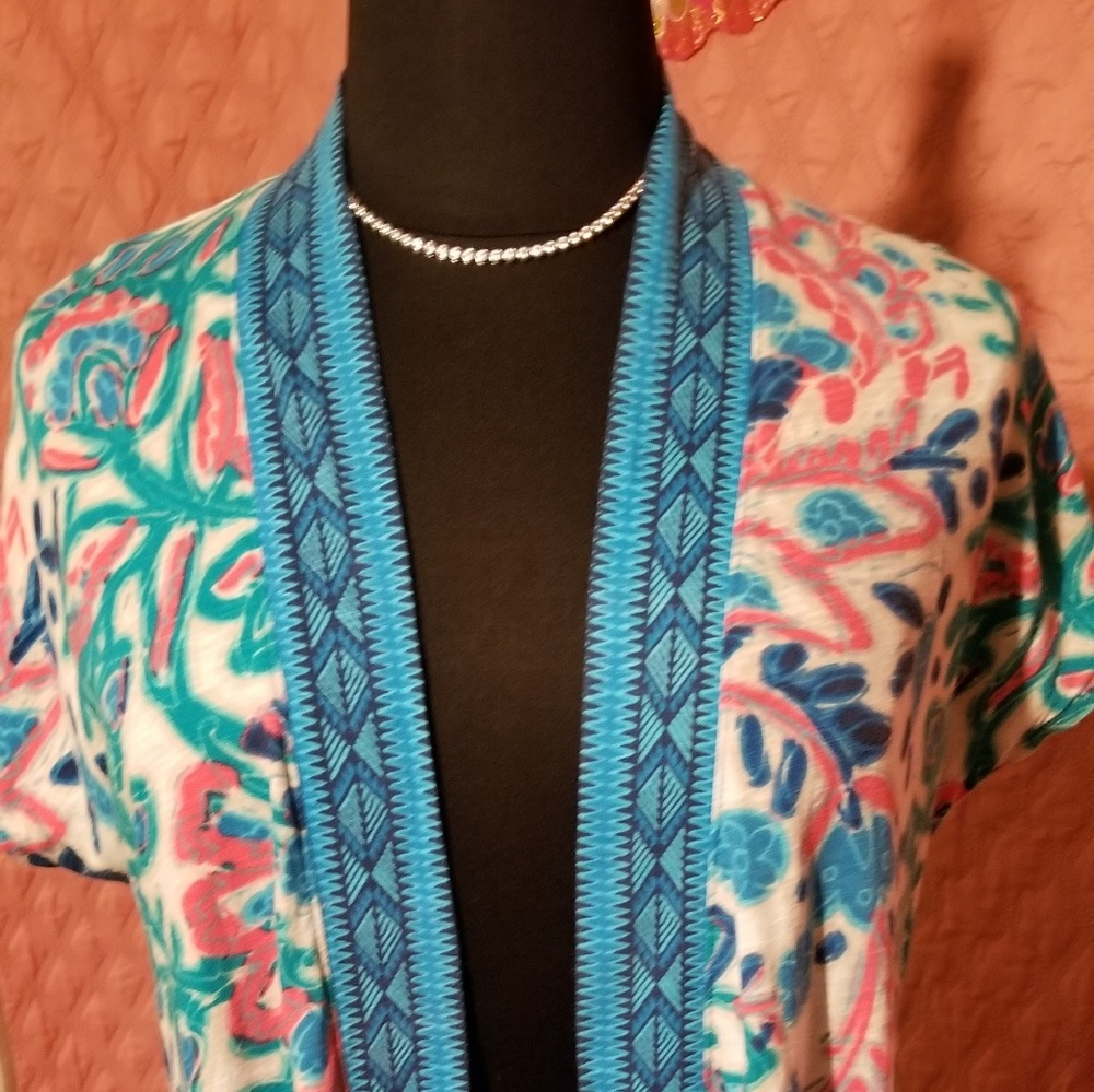 Multicolored kimono